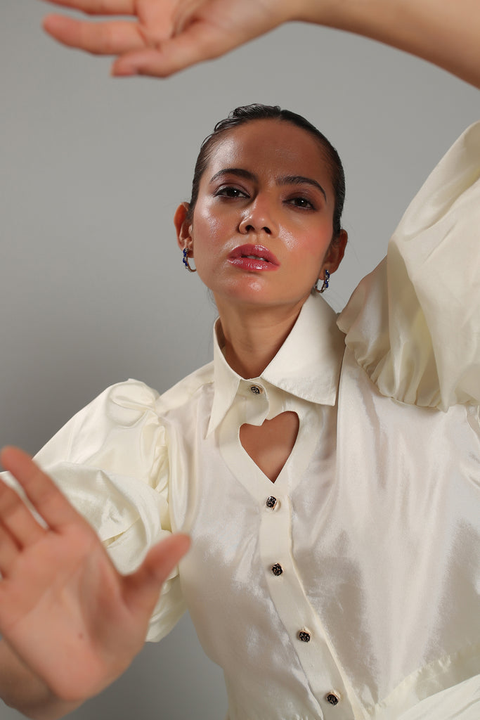 White designer blouse by top 10 women's clothing brands in australia